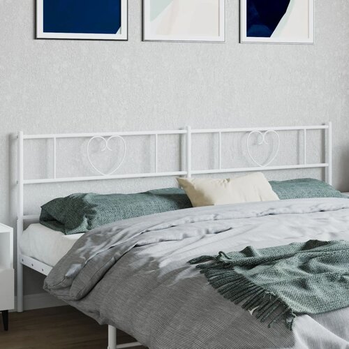  The Living Store Kovinsko vzglavje belo 193 cm - Vzglavje, (21502527) Slike