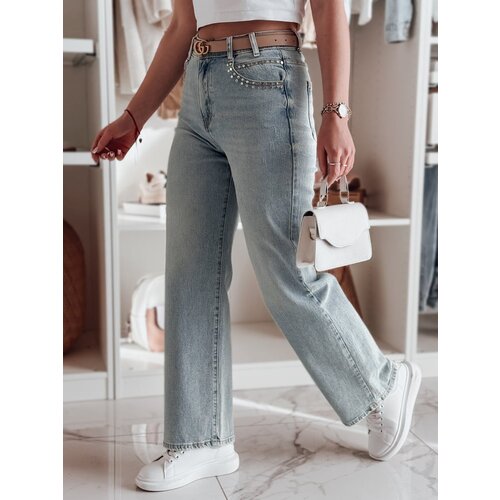 DStreet Spodnie damskie jeansowe wide leg MODNEVIS niebieskie Cijene