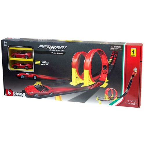 Burago Staza za autiće Ferrari Dual Loop 1:43 Cene