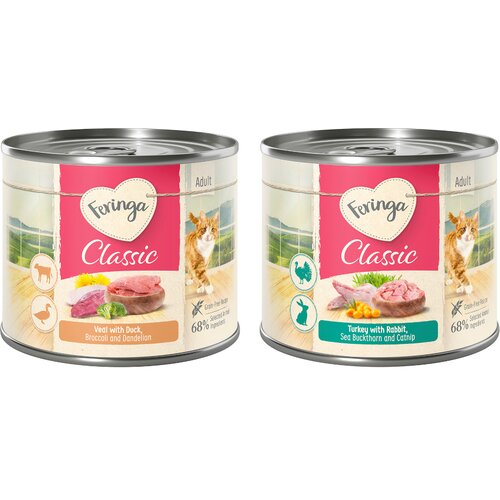  Ekonomično pakiranje Feringa menu duo vrste 12 x 200 g - Mije&scaron;ano pakiranje: mesni meni Cijene