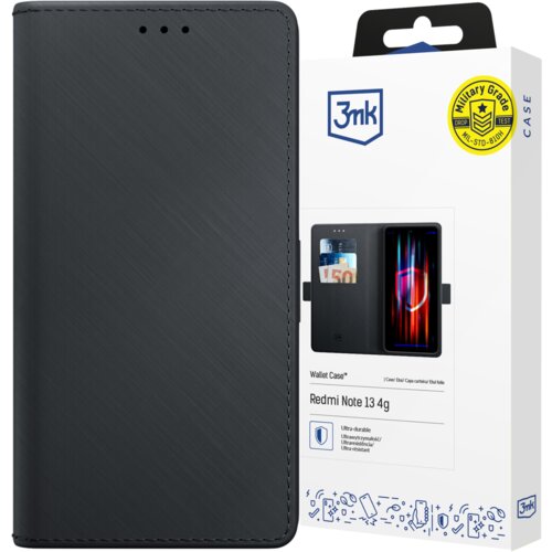 3mk etui denarnica za xiaomi redmi note 13 4G zaščita proti praskam, (5000010081) Cene