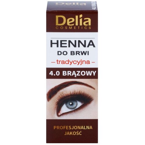 Delia Cosmetics Henna barva za obrvi odtenek 4.0 Brown 2 g + 2 ml Cene