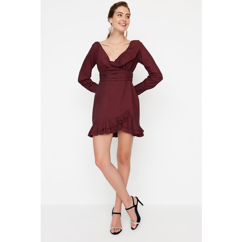 Trendyol Dress - Burgundy - Skater Slike