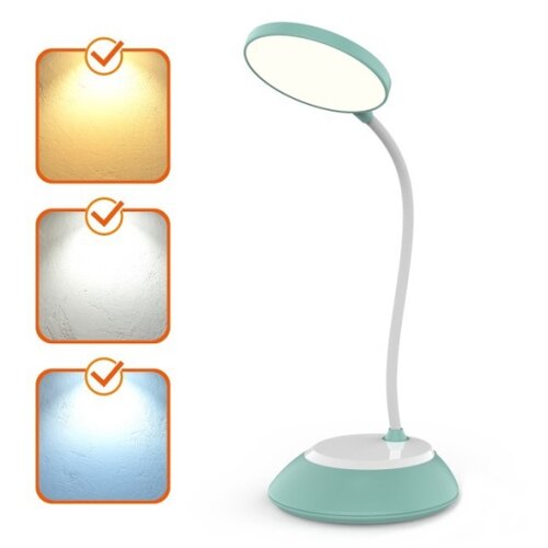  LED prigu&amp;scaron;iva punjiva stona lampa VISUA LED/5W/5V 3000-5000K tirkizna Slike