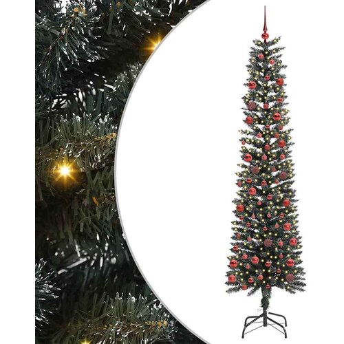 vidaXL Umestno božično drevo med 300 LED Zelena 58 x 58 x 210 cm Cene