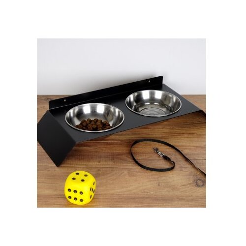 Hanah home PET018 Posuda za kućne ljubimce, crna Cene