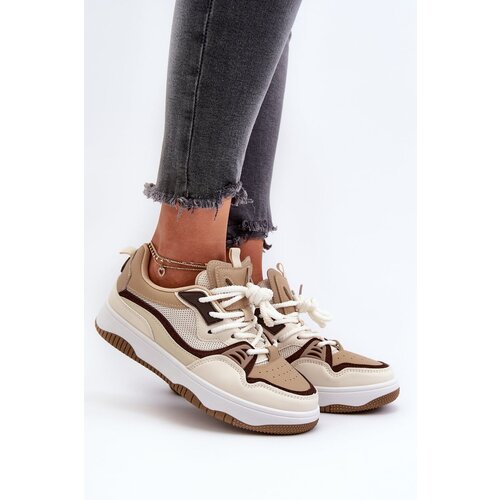 FD1 Women's Platform Sneakers Brown Etnaria Slike