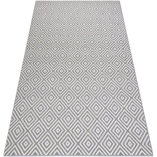 RugsX Preproge Preproga v videzu sisala FLAT 48607637 Kvadrati, 80x150 cm Siva Cene