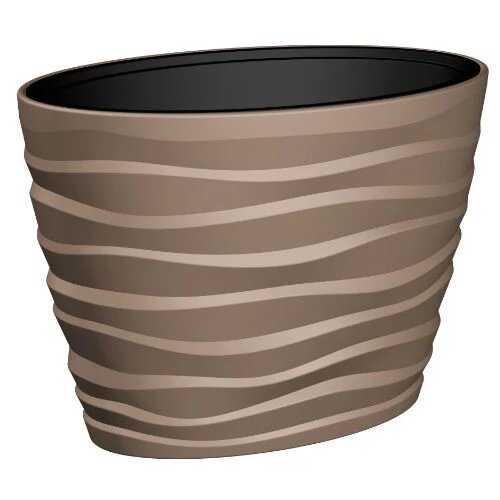  GARDINO-SAKSIJA BORA MOKA OVAL 60X39Xh42cm Cene