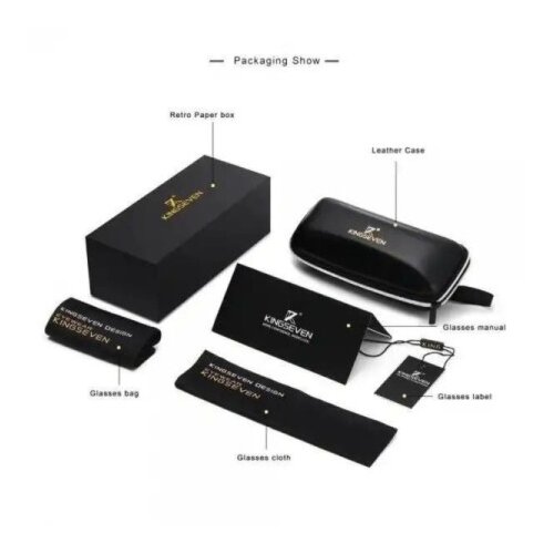 KINGSEVEN N7375 black gold Slike