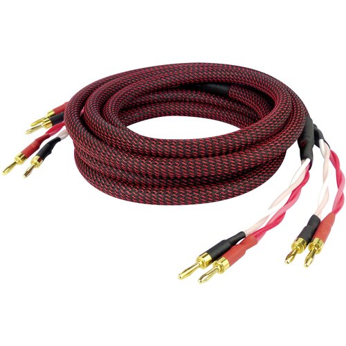 Dynavox 207297 avdio priključni kabel [2x banana moški konektor - 2x banana moški konektor] 2 m črna/rdeča, (20431973) Cene