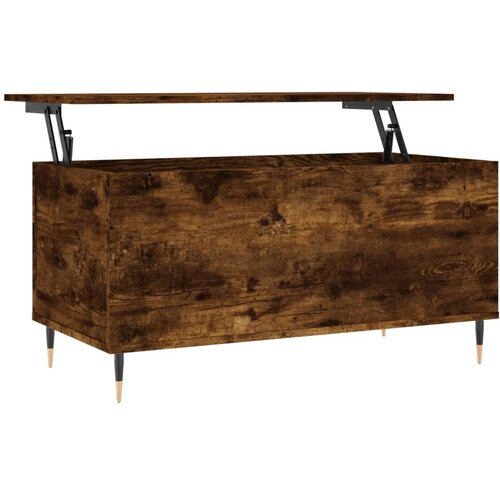  Stolić za kavu boja hrasta 90 x 44,5 x 45 cm konstruirano drvo Slike