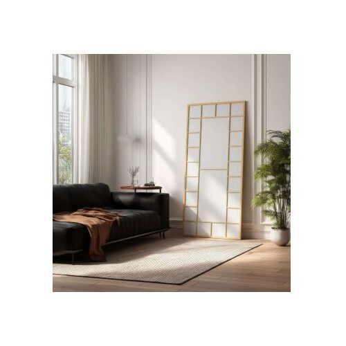 Hanah home podno ogledalo boxia, 80 cm x 180 cm, zlatne boje Slike