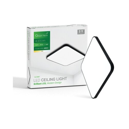 Greentech led plafonjera 36w 4000k precnik 48x48cm ( CLD-8907 ) Slike