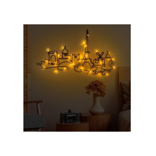 Wallxpert Zidna dekoracija Pariz 245, 69x120cm, Crna Slike