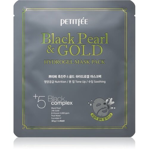 Petitfée Black Pearl & Gold intenzivna hidrogelna maska z 24-karatnim zlatom 32 g Cene