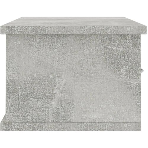  Zidna polica s ladicama boja betona 60 x 26 x 18,5 cm drvena Slike
