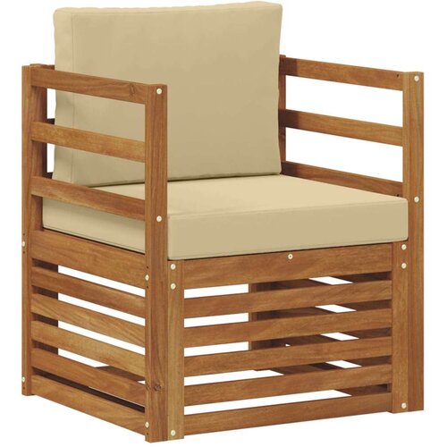  Set vanjskih sofa s jastukom Prirodna 67 x 63 x 73 cm Slike