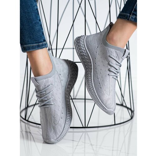 TRENDI grey textile sneakers Slike