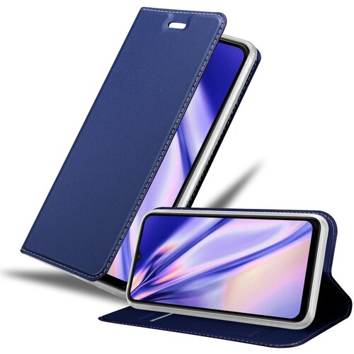 Cadorabo Ohi&scaron;je, združljiv s Samsungom v elegantno temno modri - za&scaron;čitni pokrov z magnetnim zapiranjem, stoječo funkcijo in režo za kartico, (20591935) Cene