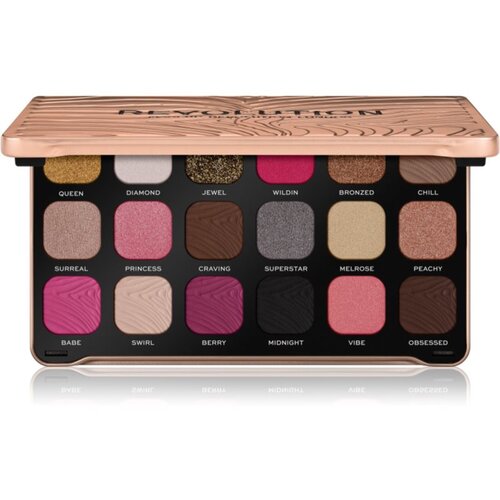 Makeup Revolution Forever Flawless paleta senčil za oči odtenek Bare Pink 18 x 1.1 g Cene