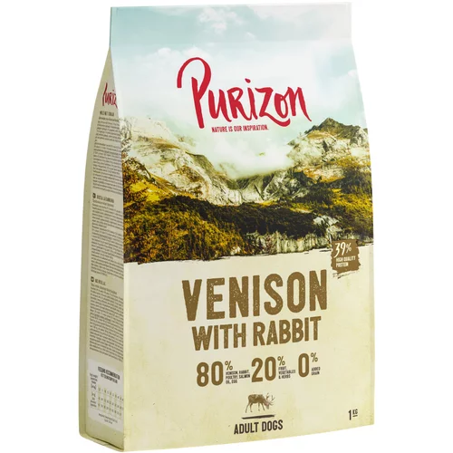 Purizon divjačina z zajcem Adult - brez žit - Varčno pakiranje: 2 x 12 kg