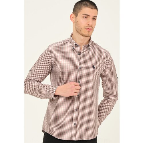 Dewberry G752 MEN'S SHIRT-COFFEE Cene