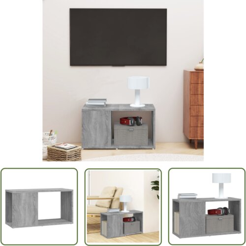 The Living Store TV omarica siva sonoma 60x24x32 cm inženirski les - TV Omarica, (21738280) Cene