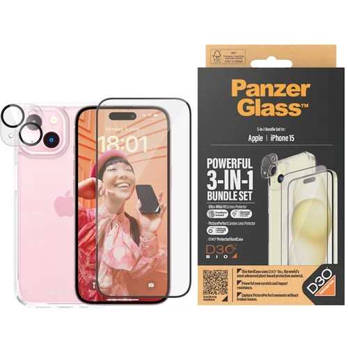  Bundle PanzerGlass iPhone 15