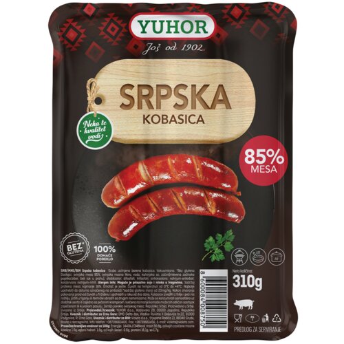 YUHOR srpska kobasica 310g Cene