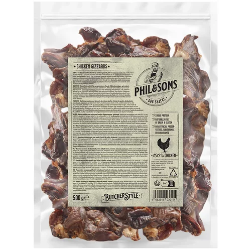 Phil & Sons piščančji želodčki - Varčno pakiranje: 3 x 500 g