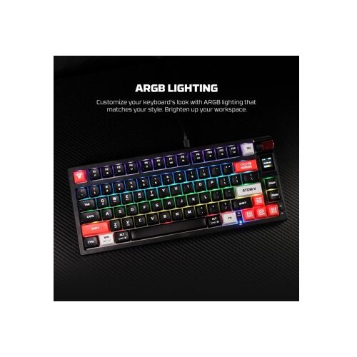 Fantech tastatura mehanicka gaming MK917 rgb atom PRO79 wireless crna (red switch) Slike