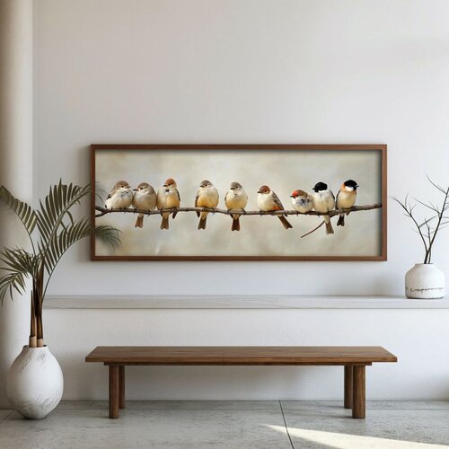 WALLXPERT FAH085-120 Multicolor Decorative Framed MDF Painting Cene