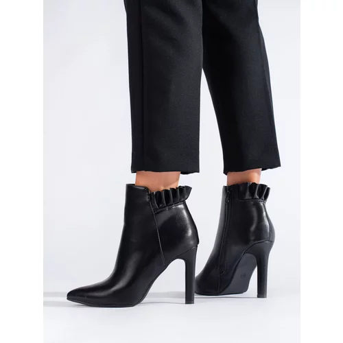 SHELOVET Women's ankle boots on a stiletto black