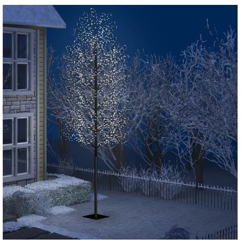  Božično drevesce z 2000 LED lučkami češnjevi cvetovi 500 cm