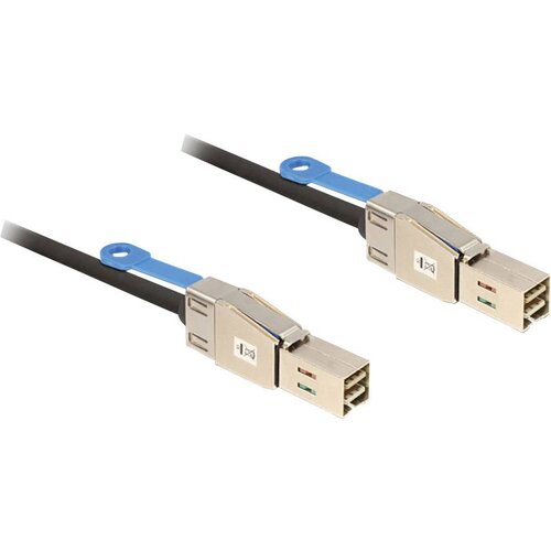 Delock Priključni kabel za trdi disk [1x Mini-SAS vtič (SFF-8088) - 1x Mini-SAS vtič (SFF-8088)] 1 m črne barve (20416209) Cene