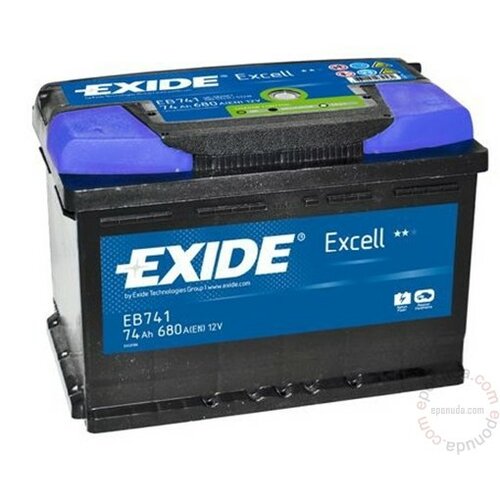 Exide Excell EB741 12V 74Ah akumulator Slike