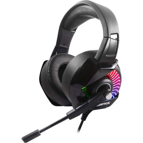 Slu&scaron;alice sa mikrofonom gaming RAMPAGE RM-K66 TYPHOON black, PC/PS4, USB, 7.1, RGB LED Cijene