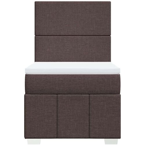 vidaXL Krevet s oprugama i madracem tamnosmeđi 100 x 200 cm od tkanine Cijene
