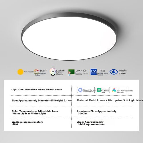  Opple Plafonska lampa LED, 48 W, Bela Slike