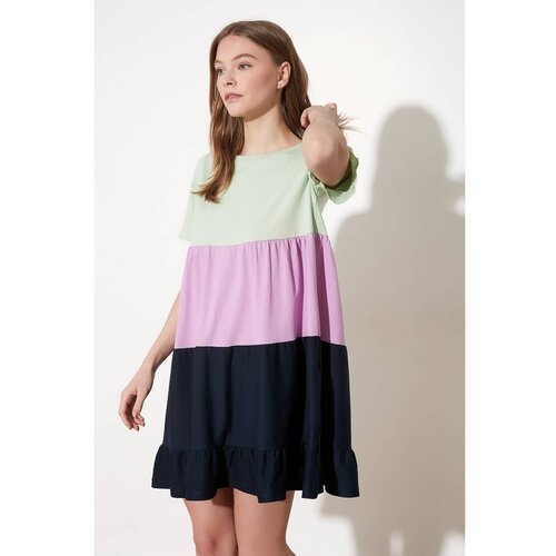 Trendyol ženska obleka Pucker Detailed Knitting Slike