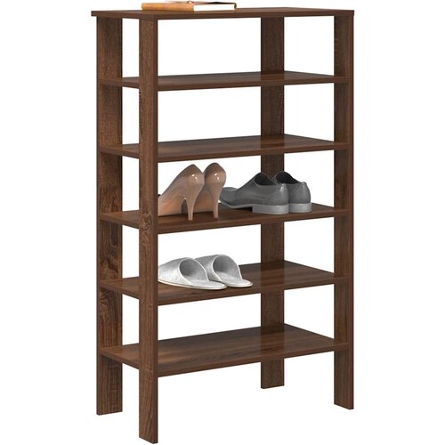 VidaXL Regal za čevlje rjav hrast 61x32x105 cm inženirski les Slike