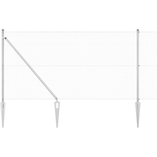 vidaXL Varjena žična ograja s 13 bodicami 1,2x25 m iz pocinkane jekla, (22084441) Cene