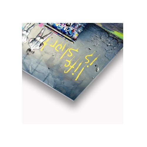 WALLXPERT dekorativna slika life is short 65 x 45 Slike