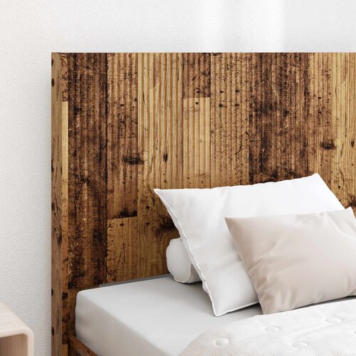  Krevetna konstrukcija s pohranom i uzglavljem Staro drvo Smeđa 90 x 200 cm Slike