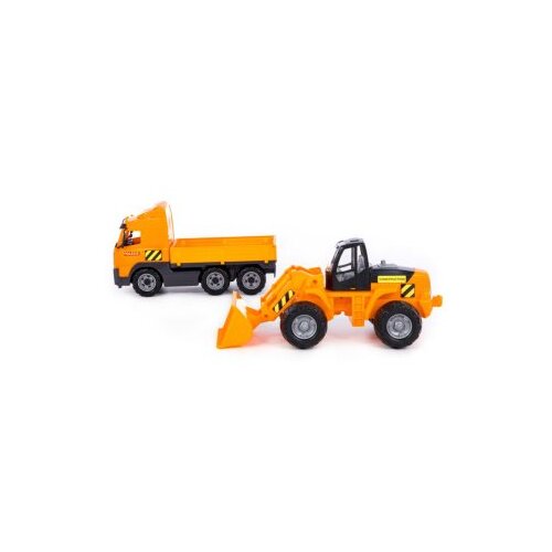 Polesie Veliki Kamion za decu sa spu&amp;scaron;tenom stranom i utovarivač PowerTruck ( SW11992 ) Slike