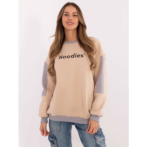 My Red Lips Sweatshirt-EM-BL-983.10X-beige Slike