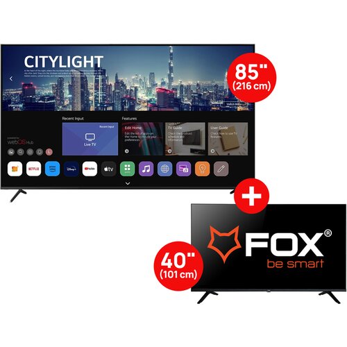 Fox Televizor 85WOS625D + Televizor LED 40DTV260G Cene
