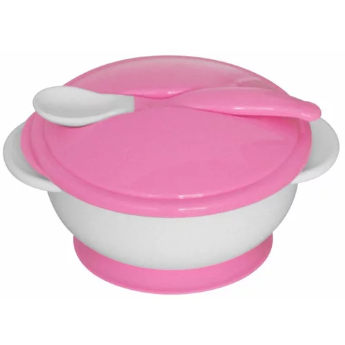 Lorelli dječja zdjelica sa žlicom Pink