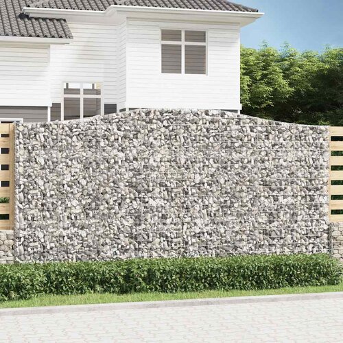  Lučne gabionske ko&scaron;are 9 kom 400x50x200/220cm pocinčano željezo Cijene
